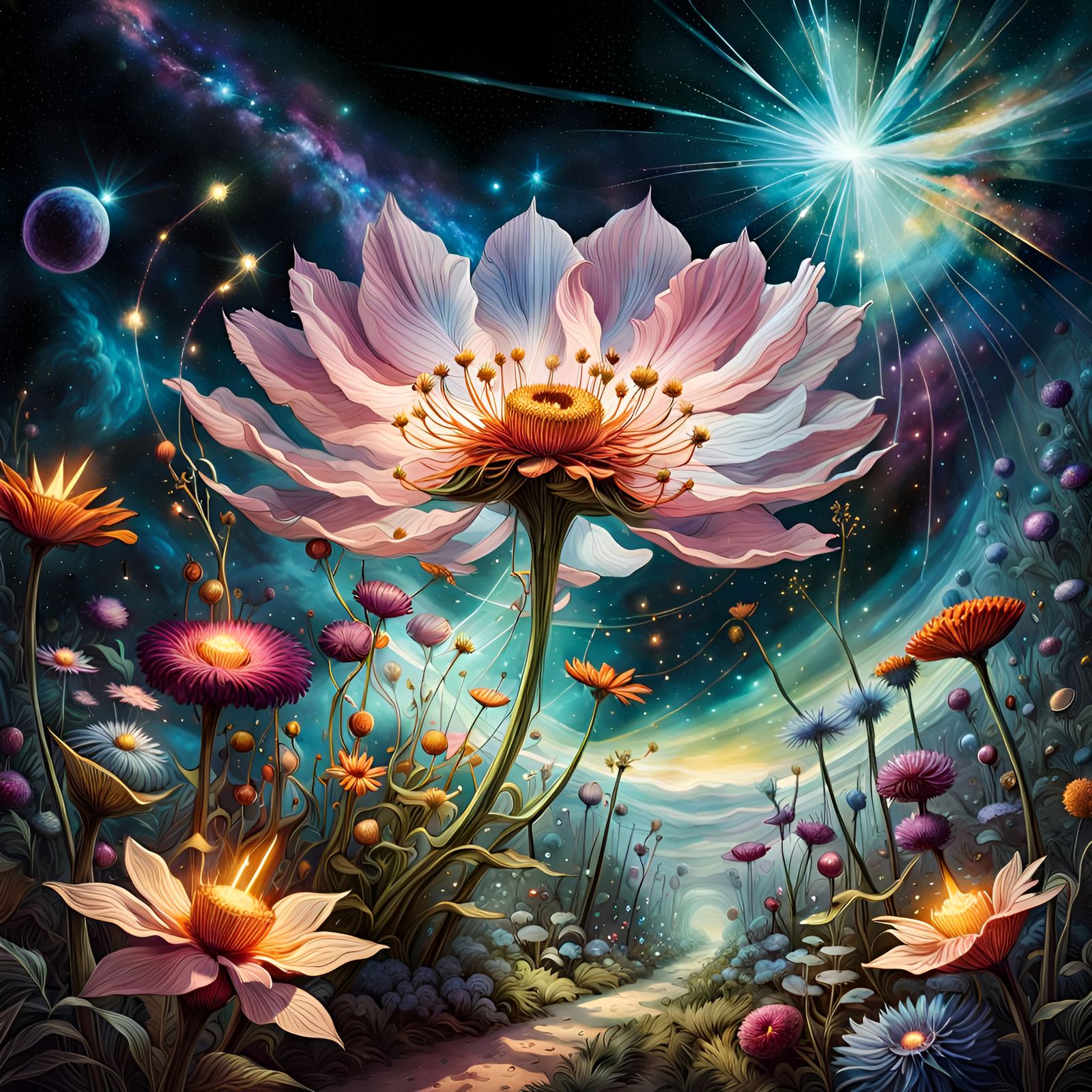 Alien planet botanical