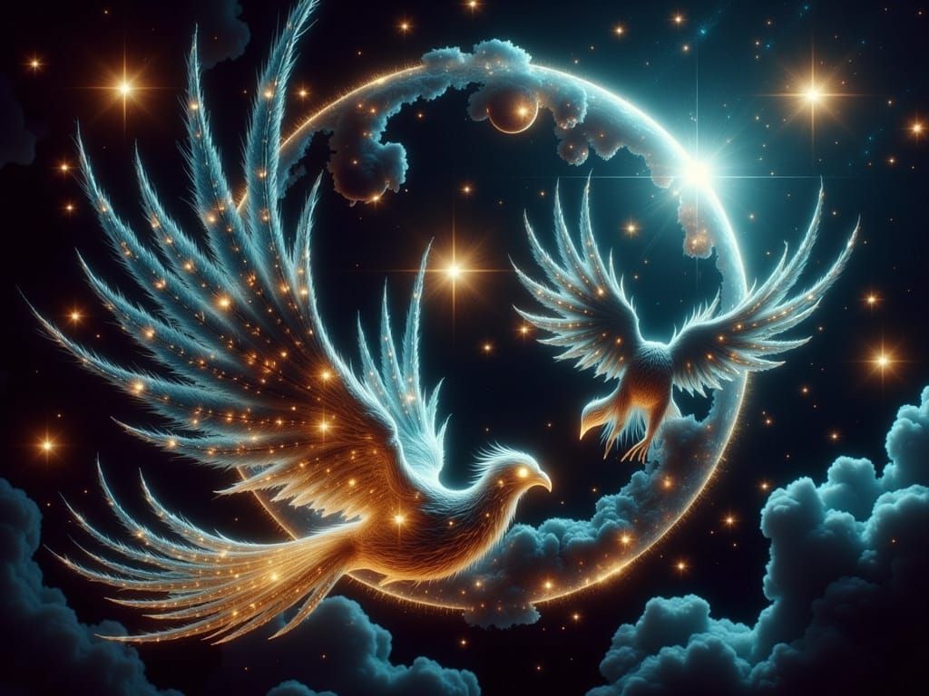 Celestial bird momma