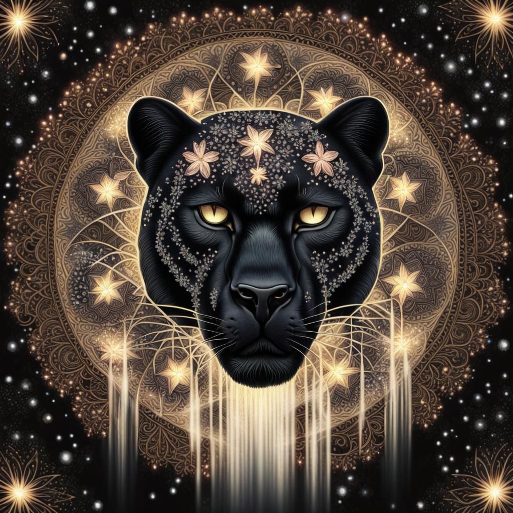 Black panther mandala inspired by Alchemical P

https://crea...