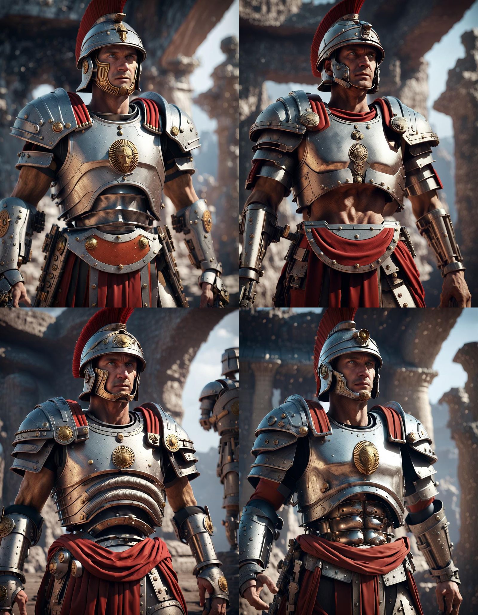 a roman soldier from the 40.000 century