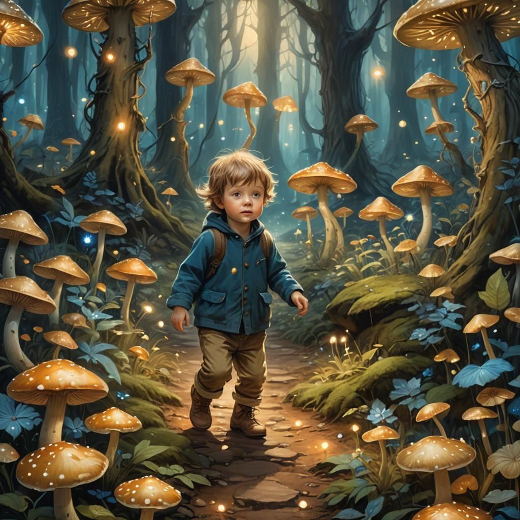 First Steps in Mystical Forest: Fantasy Concept Art