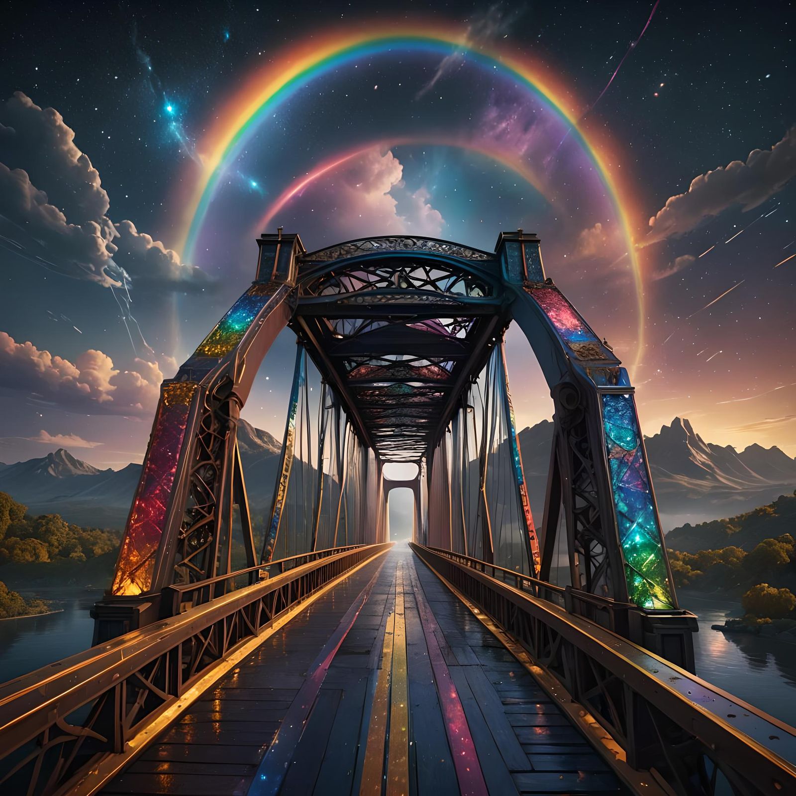 Where bridges end a new journey begins - AI Generated Artwork ...