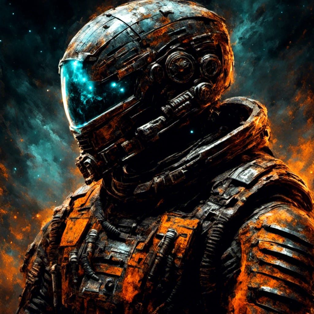 Isaac Clarke in full gear:: Dead Space:; talking to the ghos...