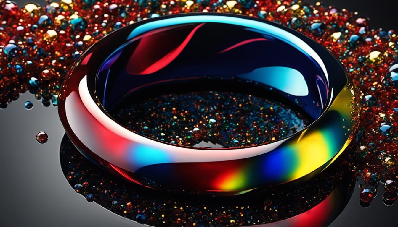 Glittery ring