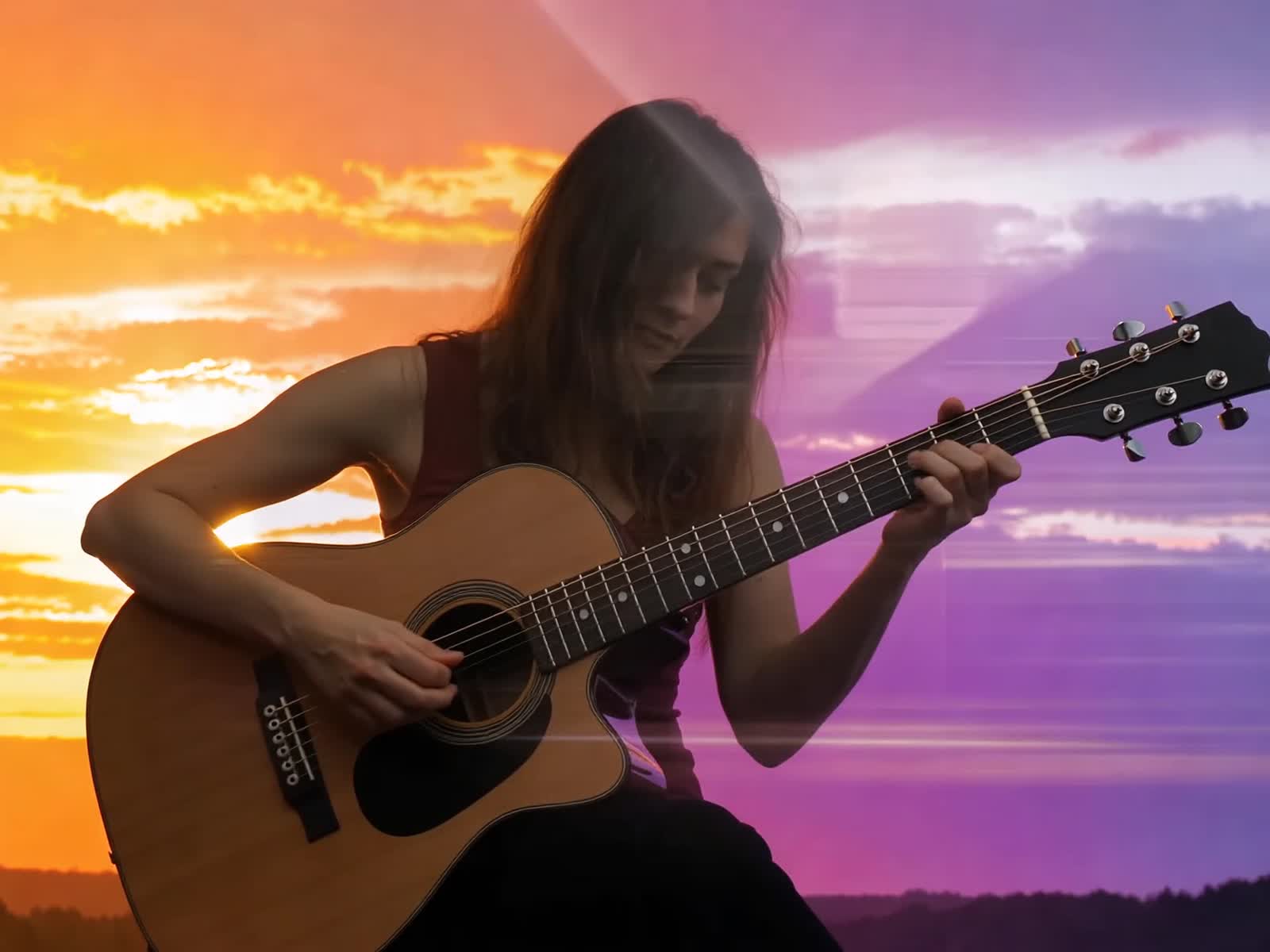 acoustic guitar play