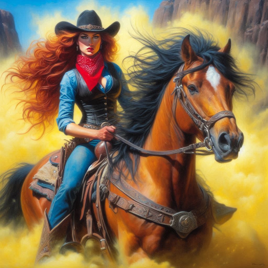 Fire Hair and Roanie "Kickin' Up Dust"