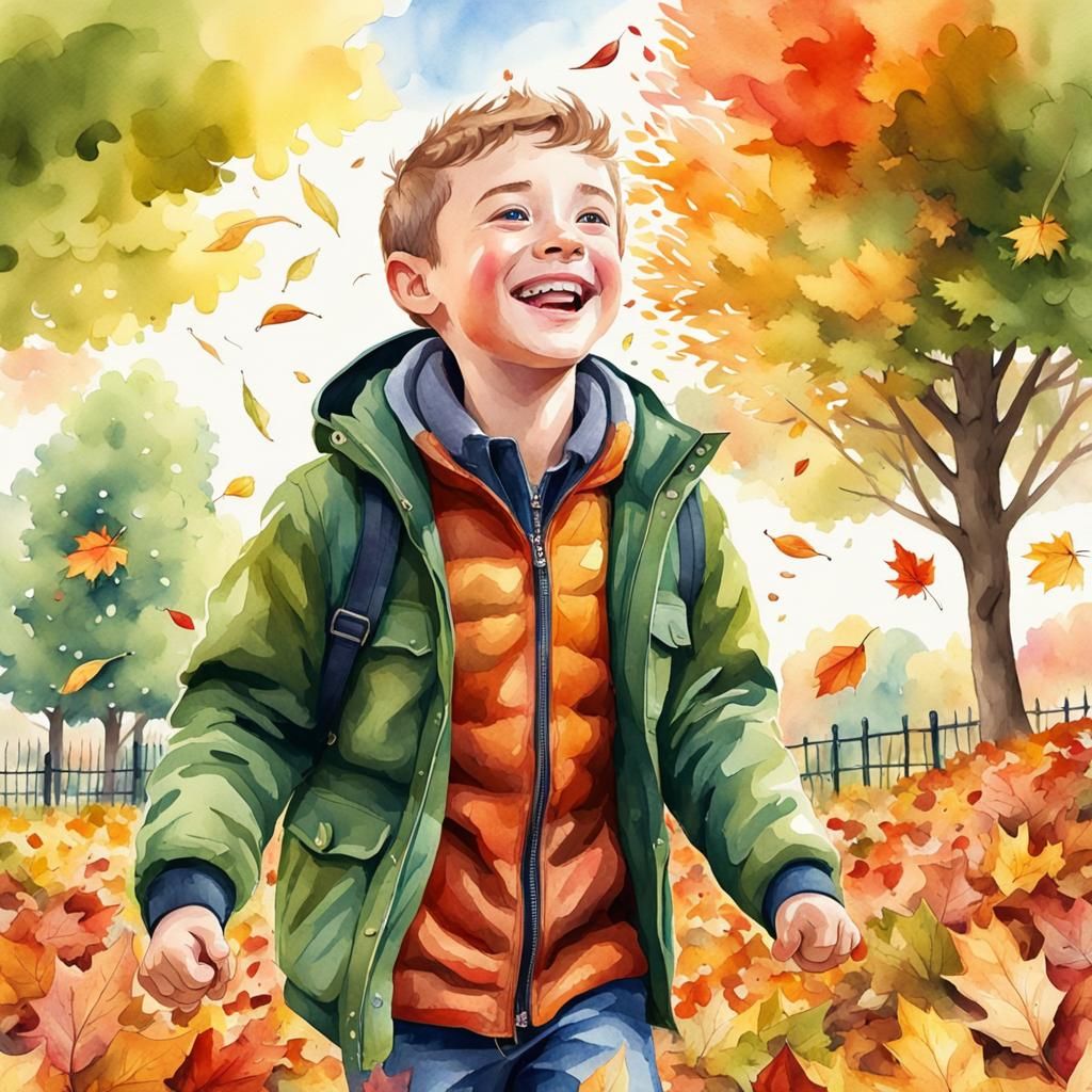 The Joy of Autumn 1  by @Friya