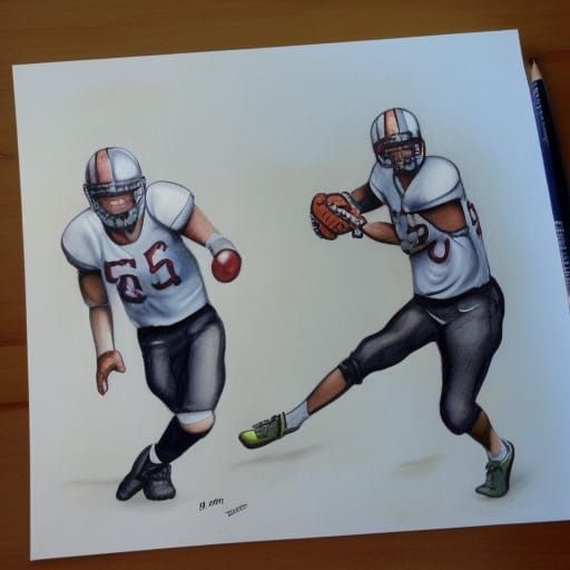 A sports fan art challenge. AI Generated Artwork NightCafe Creator