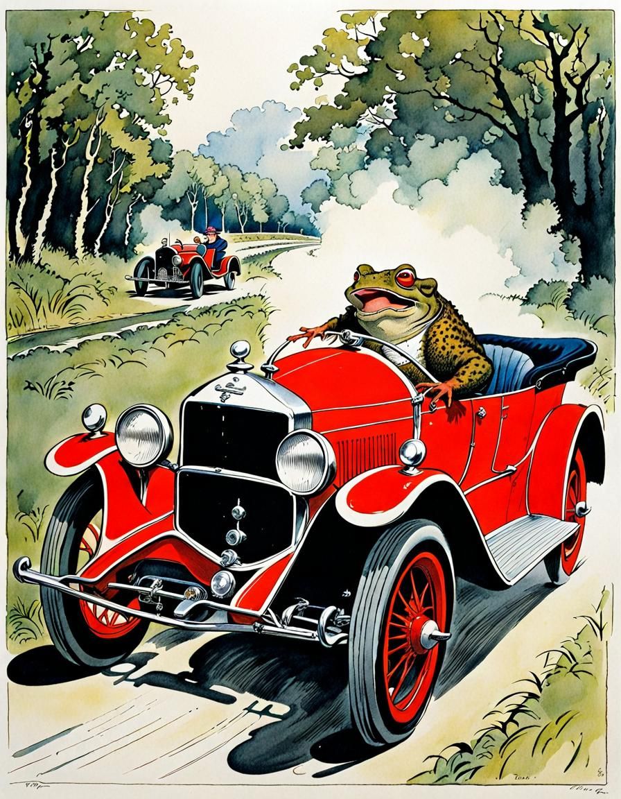 Mr. Toad (Wind in the Willows)  by @Billy Ruffian