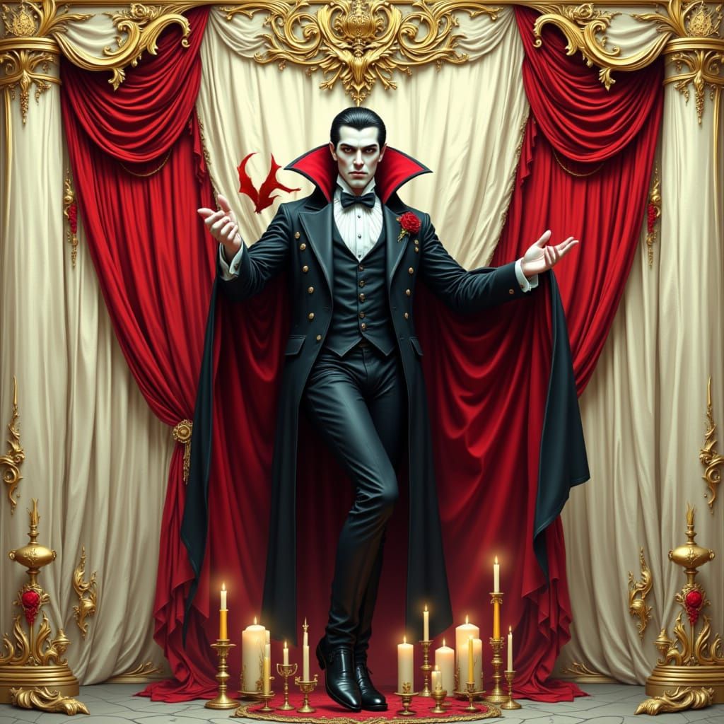 <lora:Flux Vampire:1.0> vampire