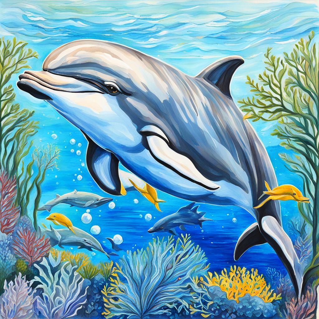 Dolphin all in there nature dear.  by @Steve Dufour