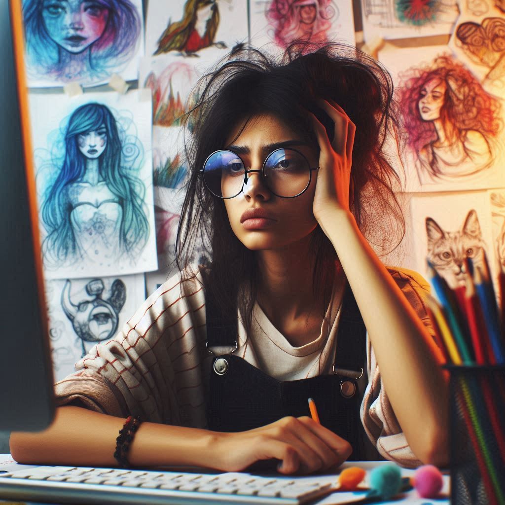 AI artist gets creativity burnout from using image generators too much