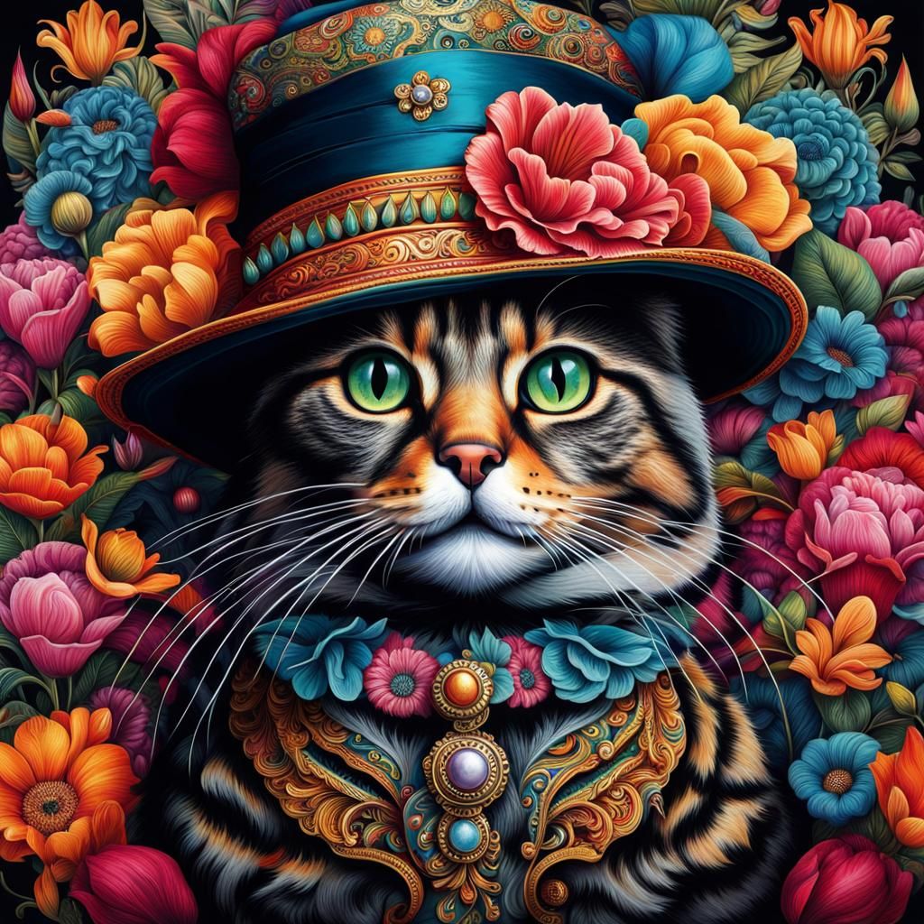 Colorful cat