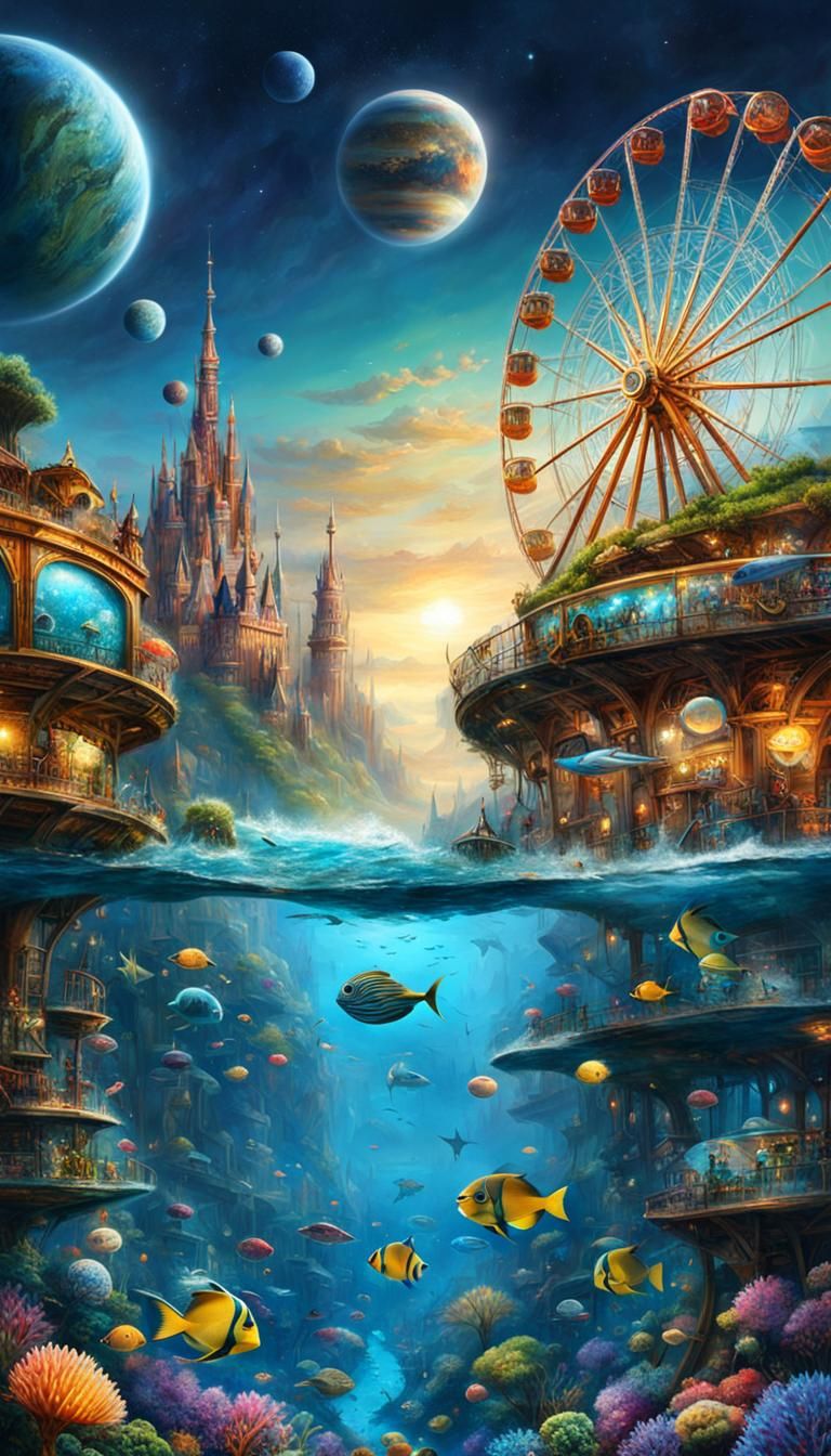 The Space + Sea Life Park  by @Caroline