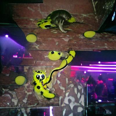 Marsupilami in nightclub
