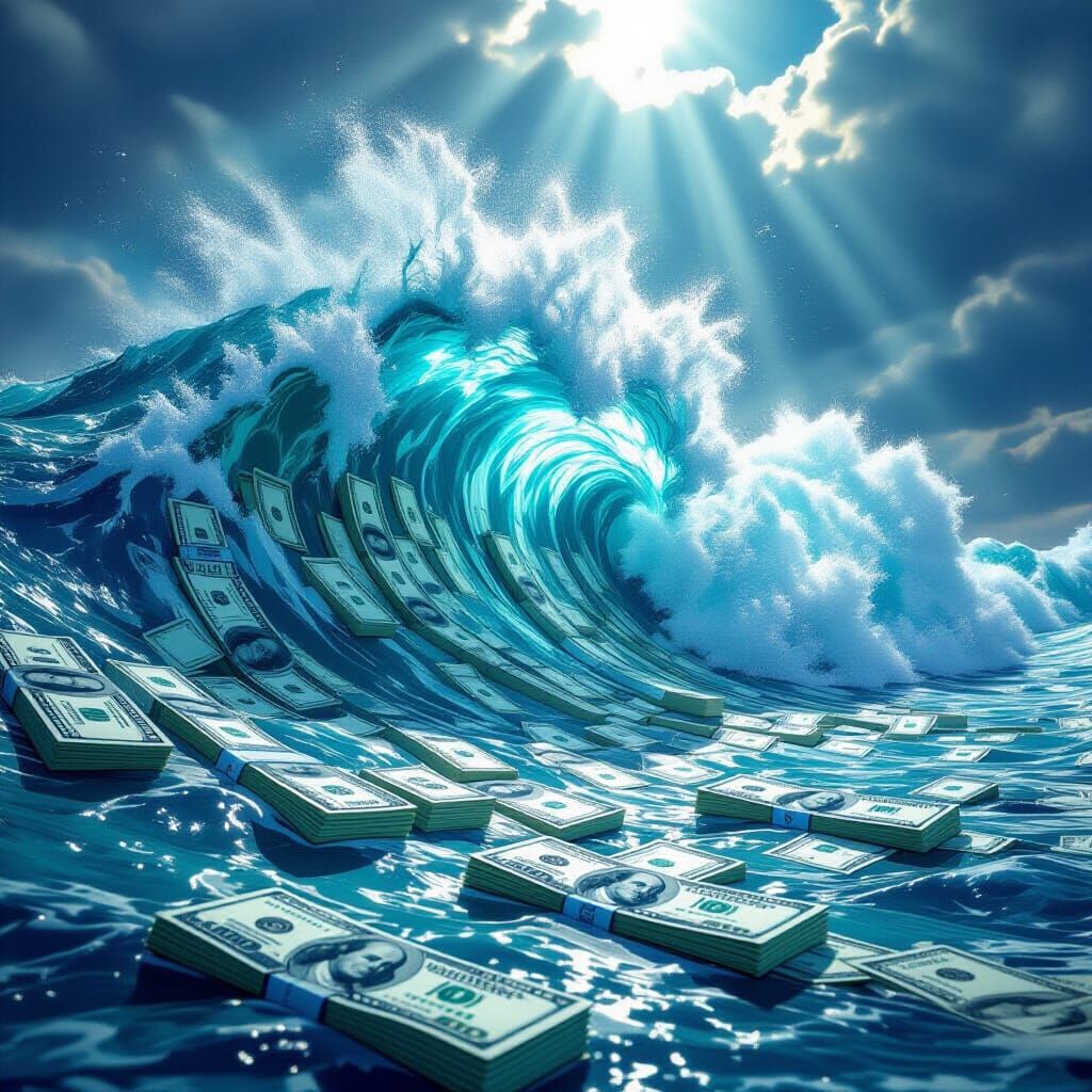Colossal Wave of Cash Surges Forward