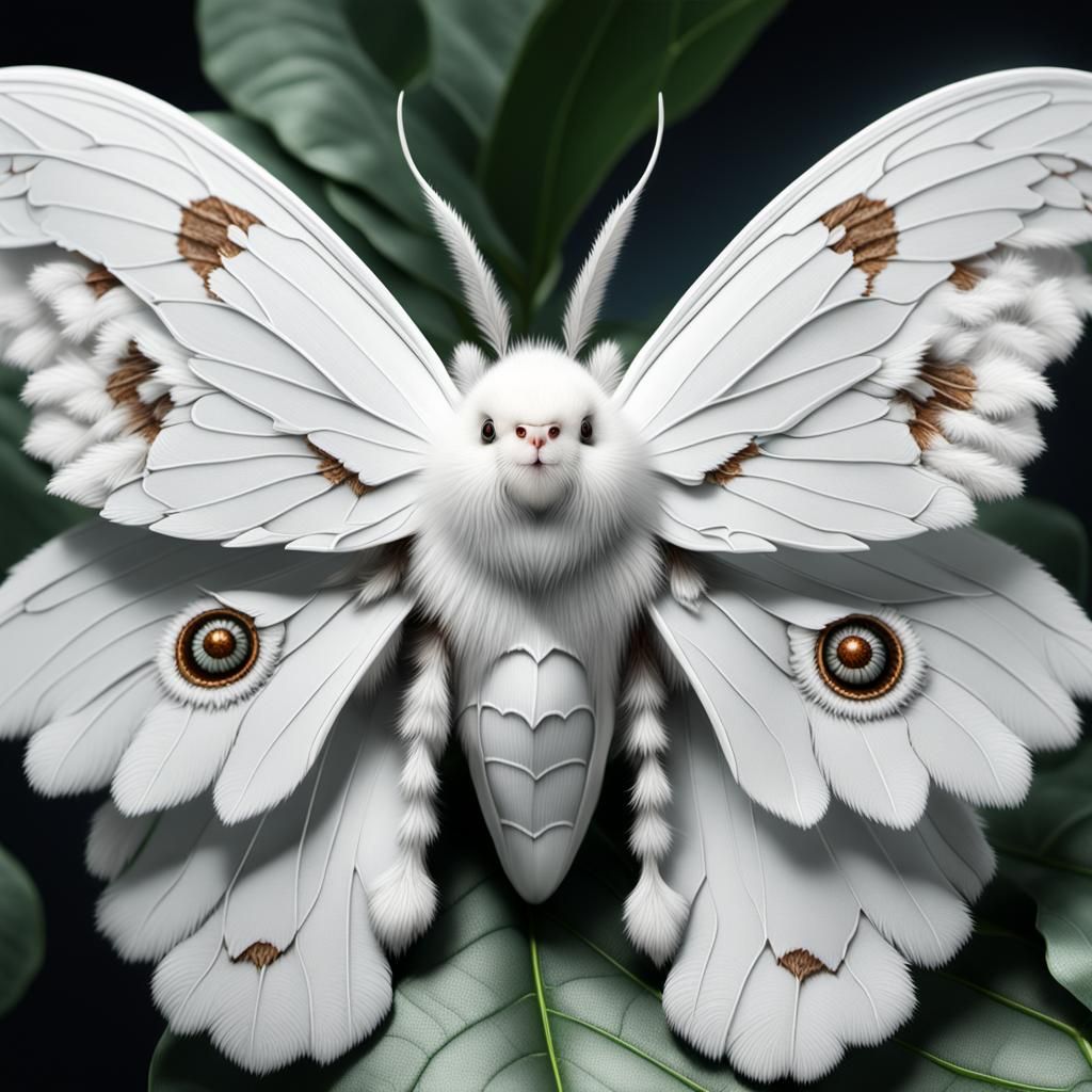 Fluffy Silk Moth