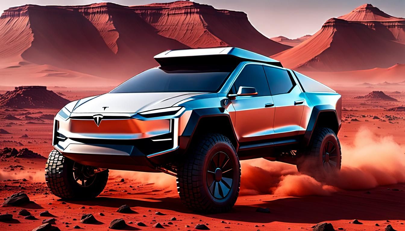 Tesla Cybertruck on Mars