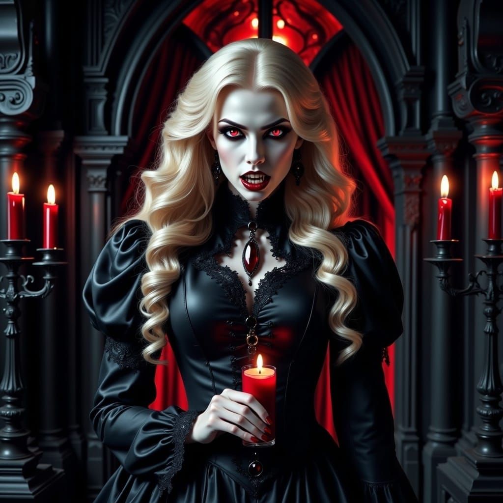 <lora:GothicVampireFlux:1.0> 