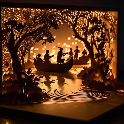 Musical Lightbox AI Generated Artwork NightCafe Creator