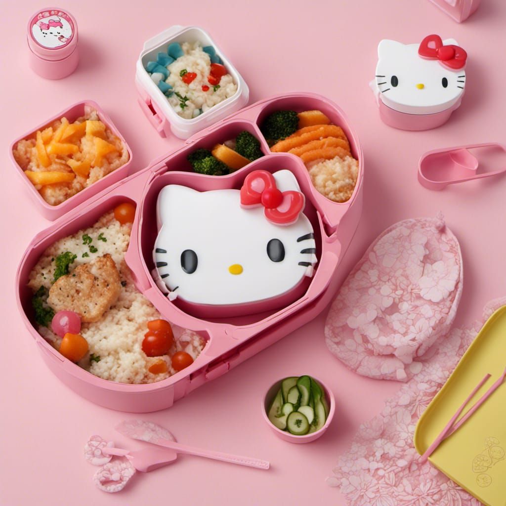 Hello Kitty Bento Box - AI Generated Artwork - NightCafe Creator