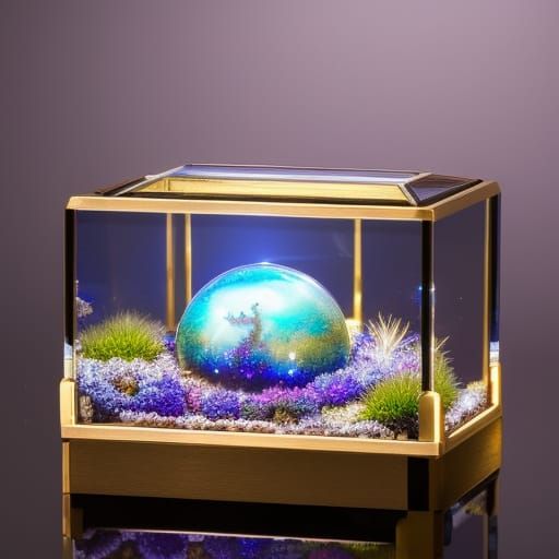 Galaxy in a Glass Box  by @Inner-Healing