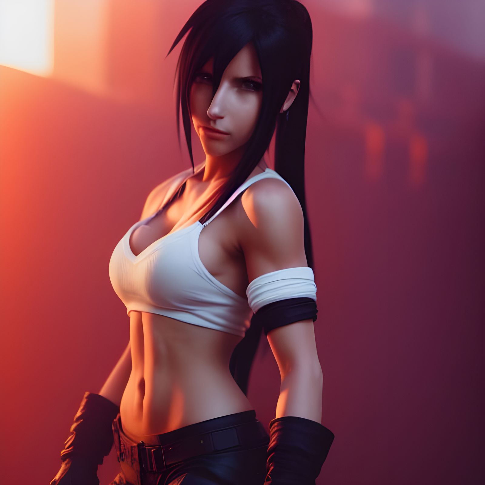 character concept based on Tifa from FFVII