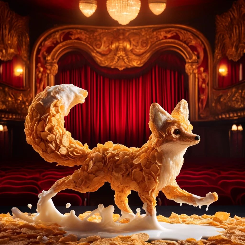 It's not every day you see a cornflakes fox