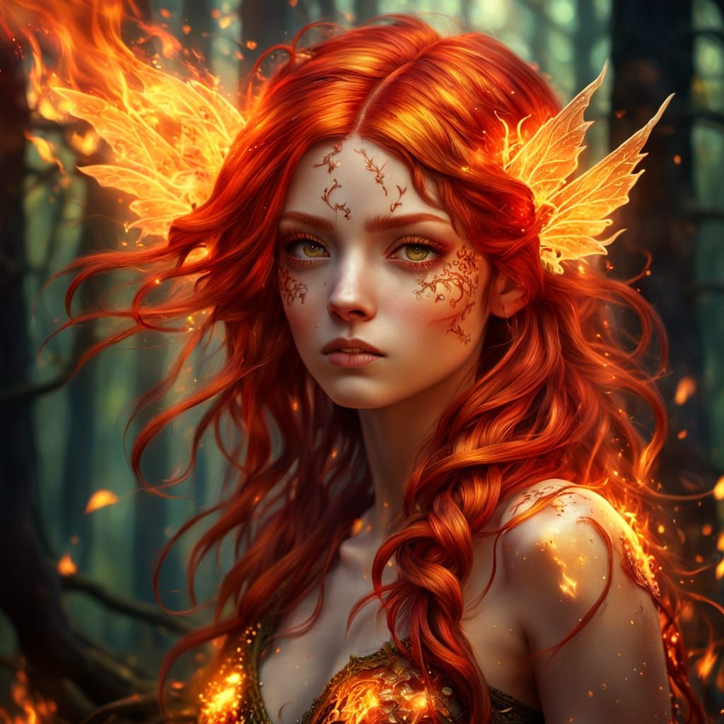 Red fire  by @BibmariM
