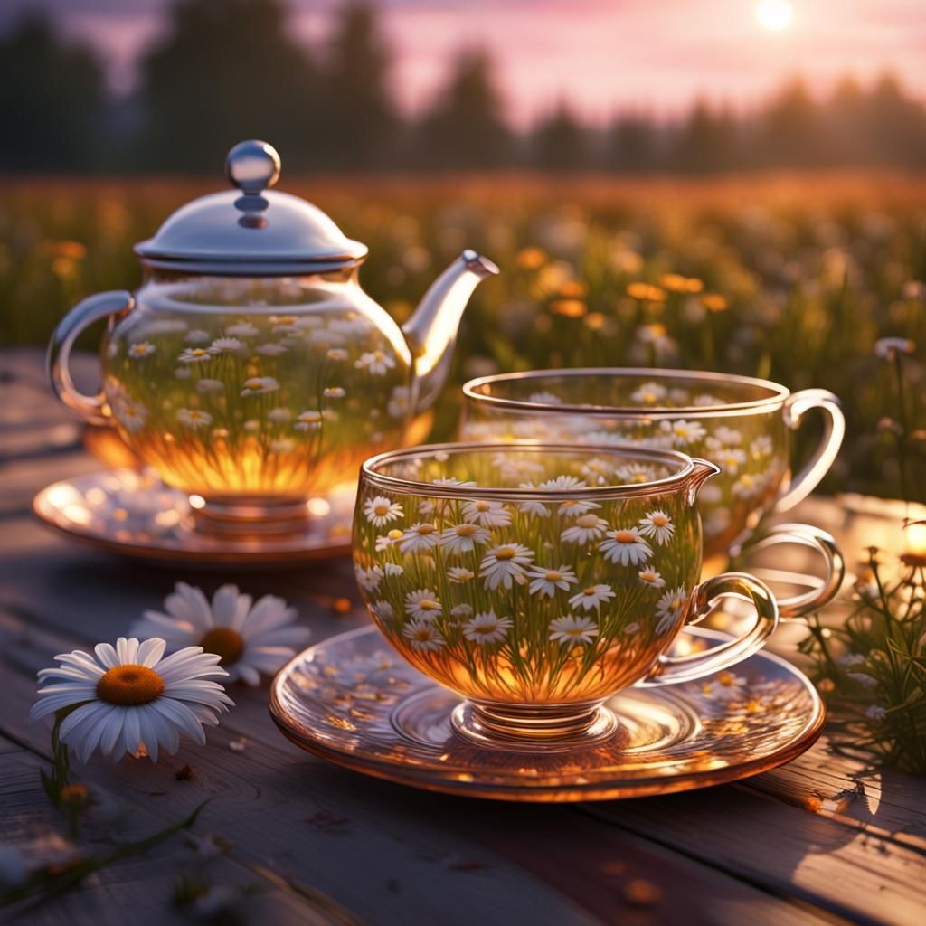 Daisy Tea Set  by @Gee