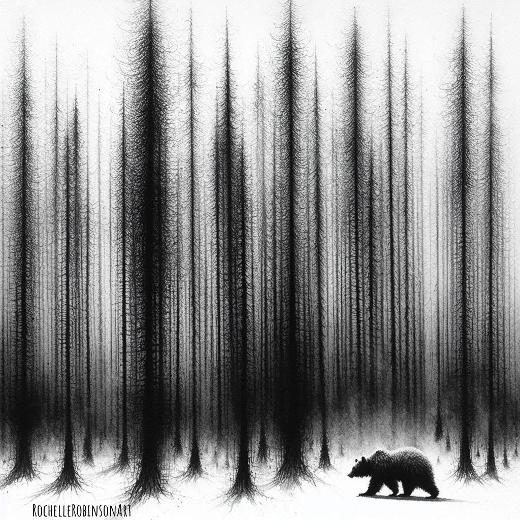 Bear in a Foggy Wood