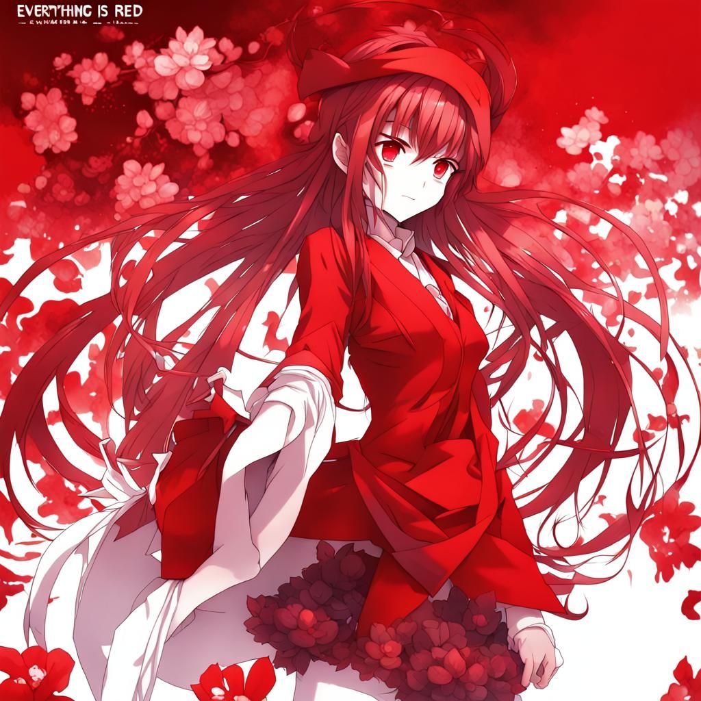 Red and White Anime AI Generated Artwork NightCafe Creator