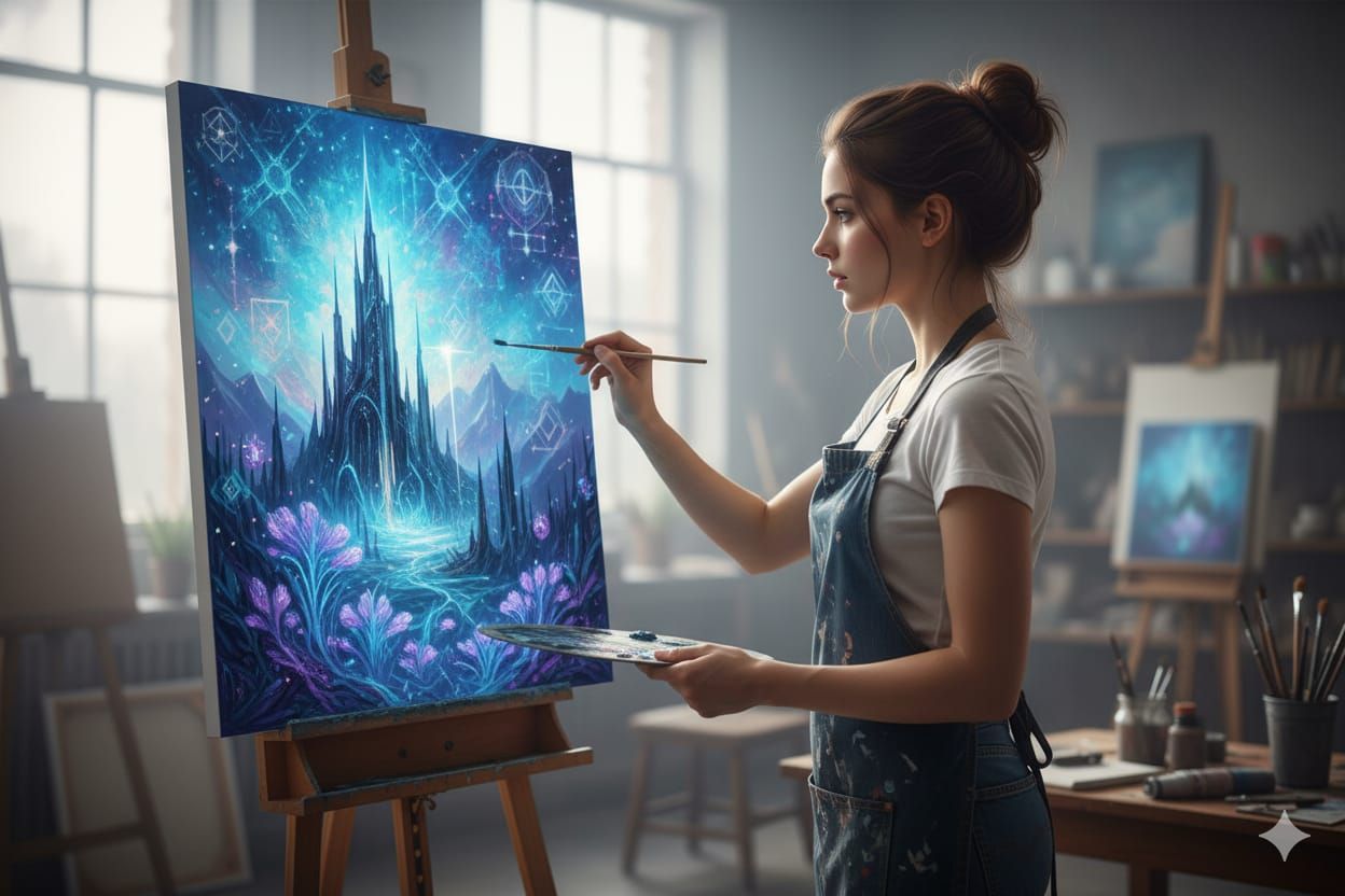 Trapped in the painting