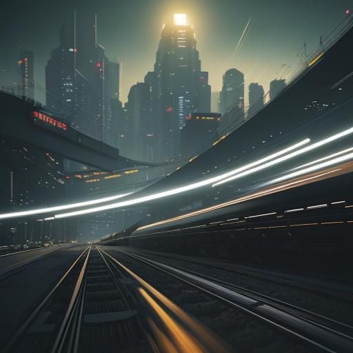 Cinematic Bullet Train Rush #1493