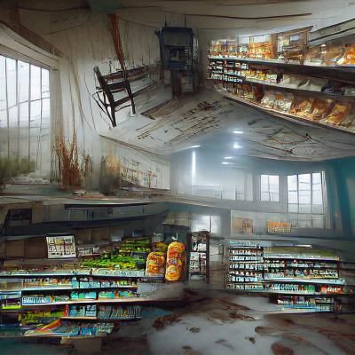abandoned grocery store