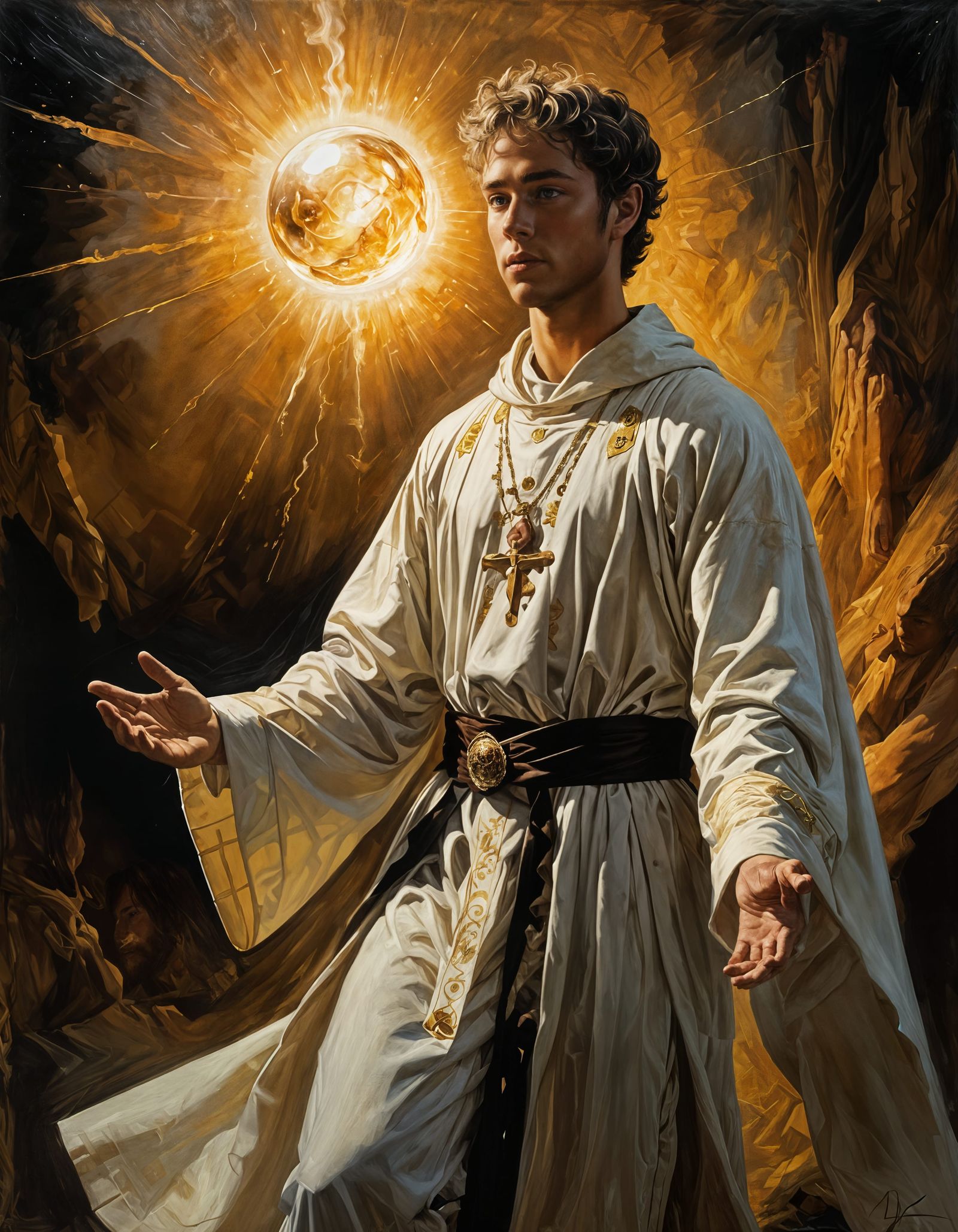Gabriel receives grace from heaven