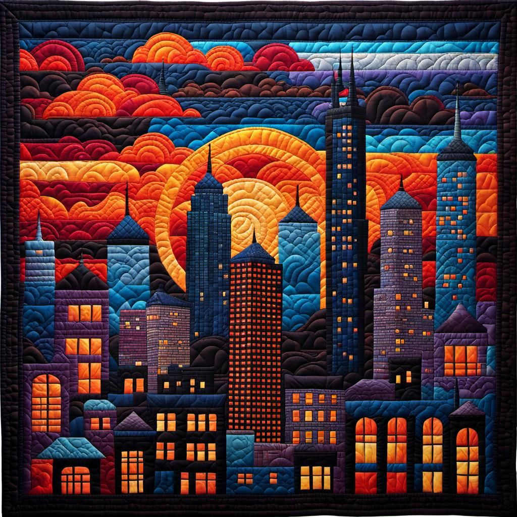 Sunset in the City  by @Zabrie