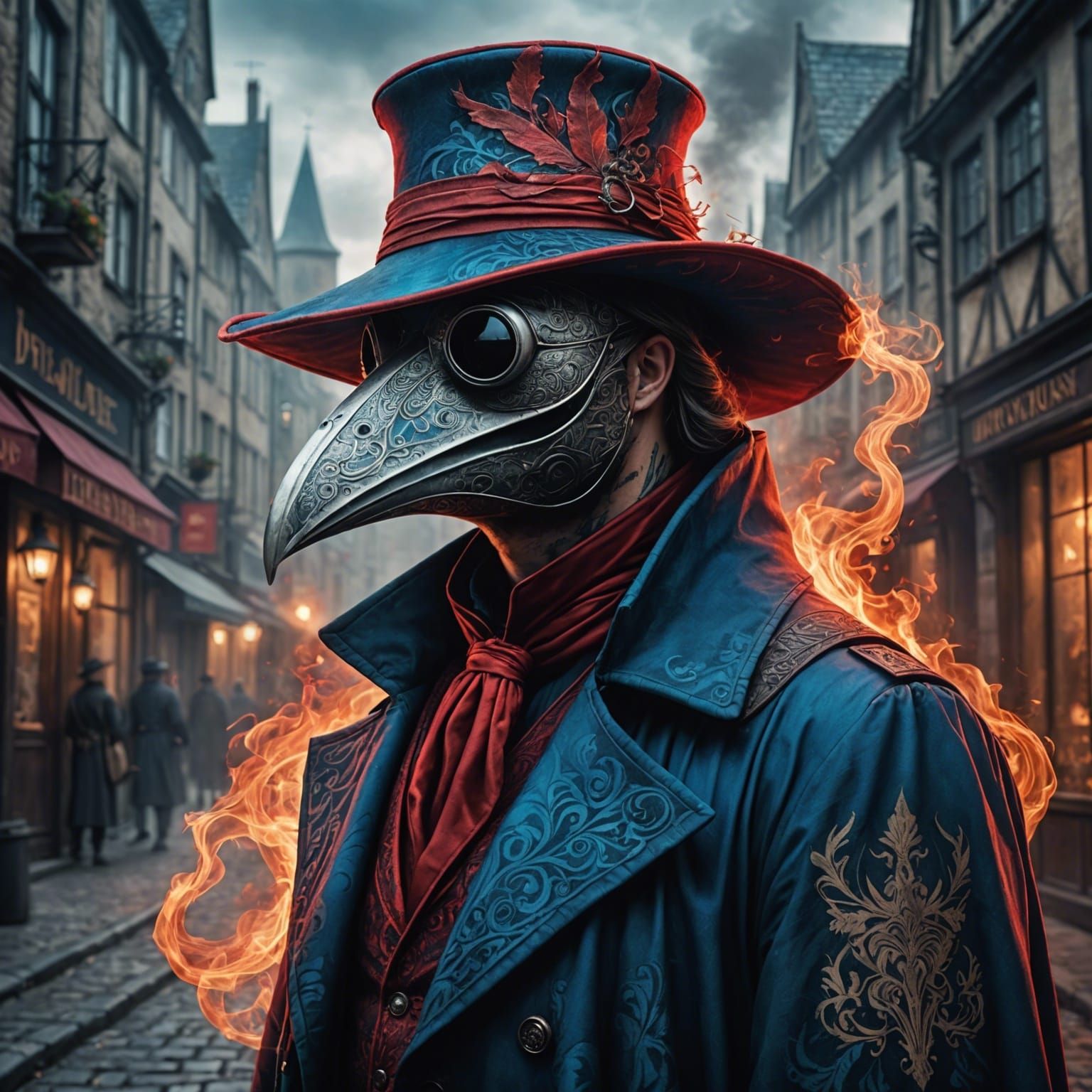 red Plague Doctor  by @Boxo Tarusch