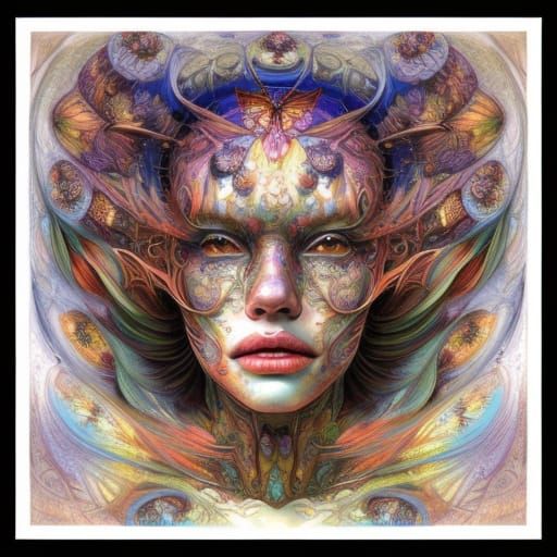 Colorful Entangled Mosaic: A Hyperdetailed Masterpiece