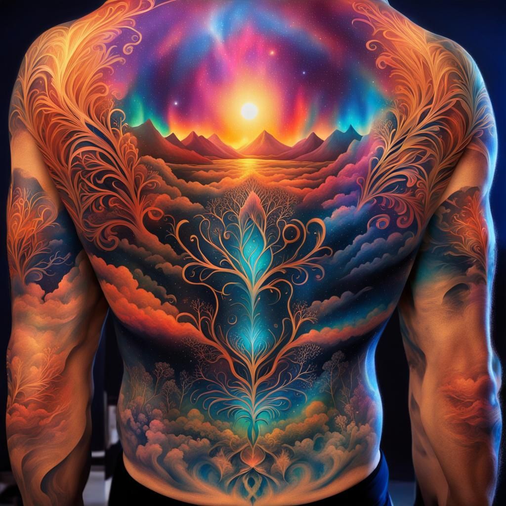 The Koi Fish tattoo on chest by Per. - AI Generated Artwork - NightCafe  Creator