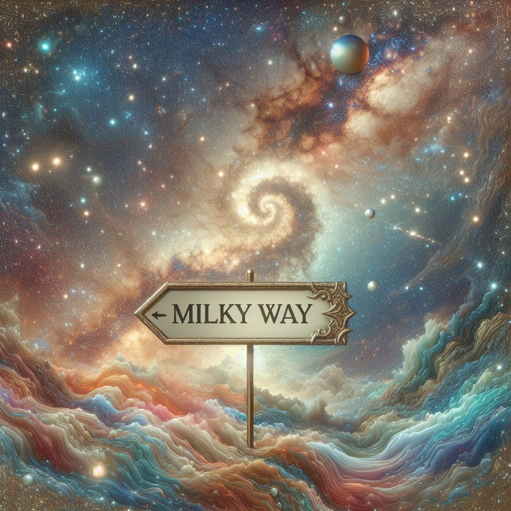 This direction to Milky Way