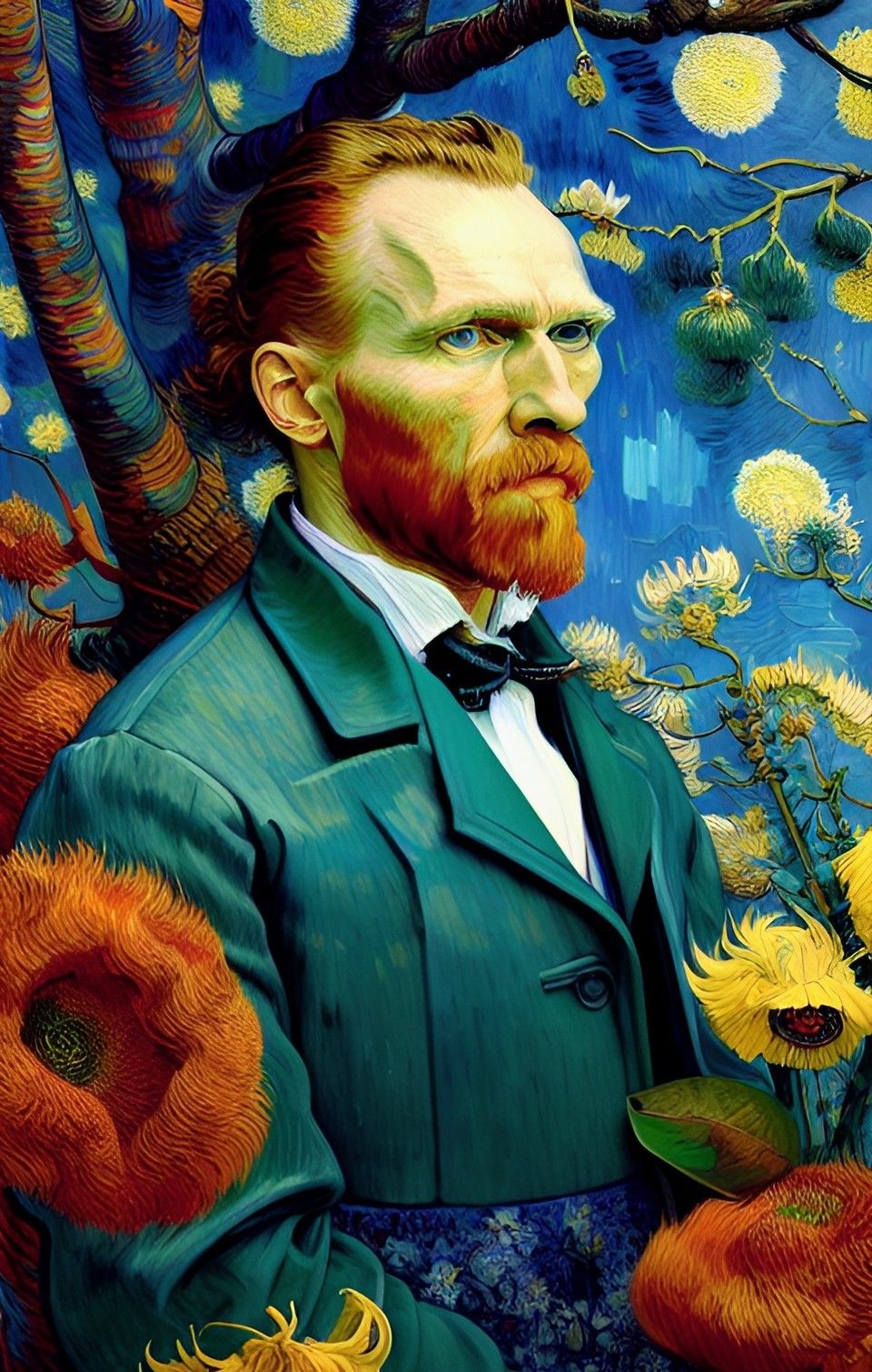 Van Gogh At A Garden Party