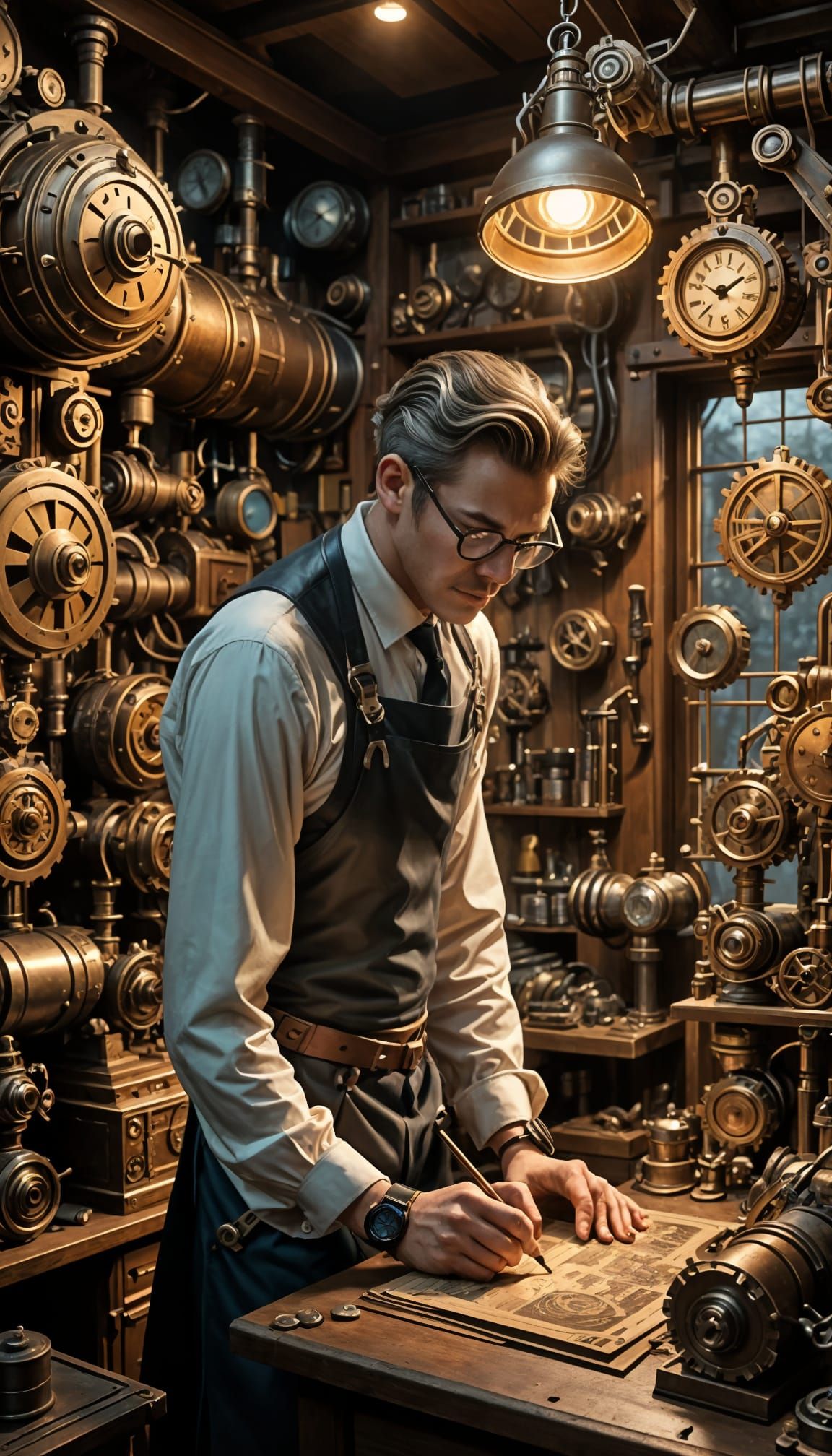 Train engine engineer  by @Jokavld