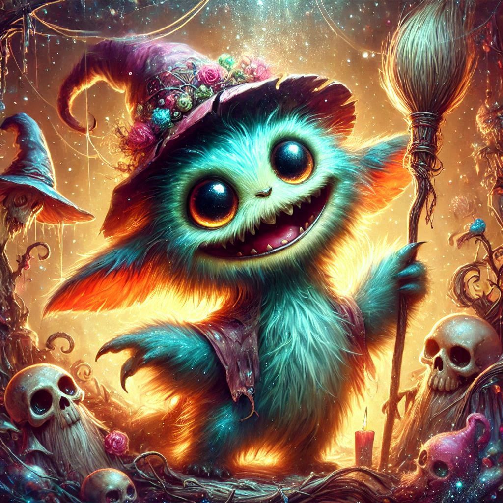 adorable fairy-tale fantasy creature portrait..