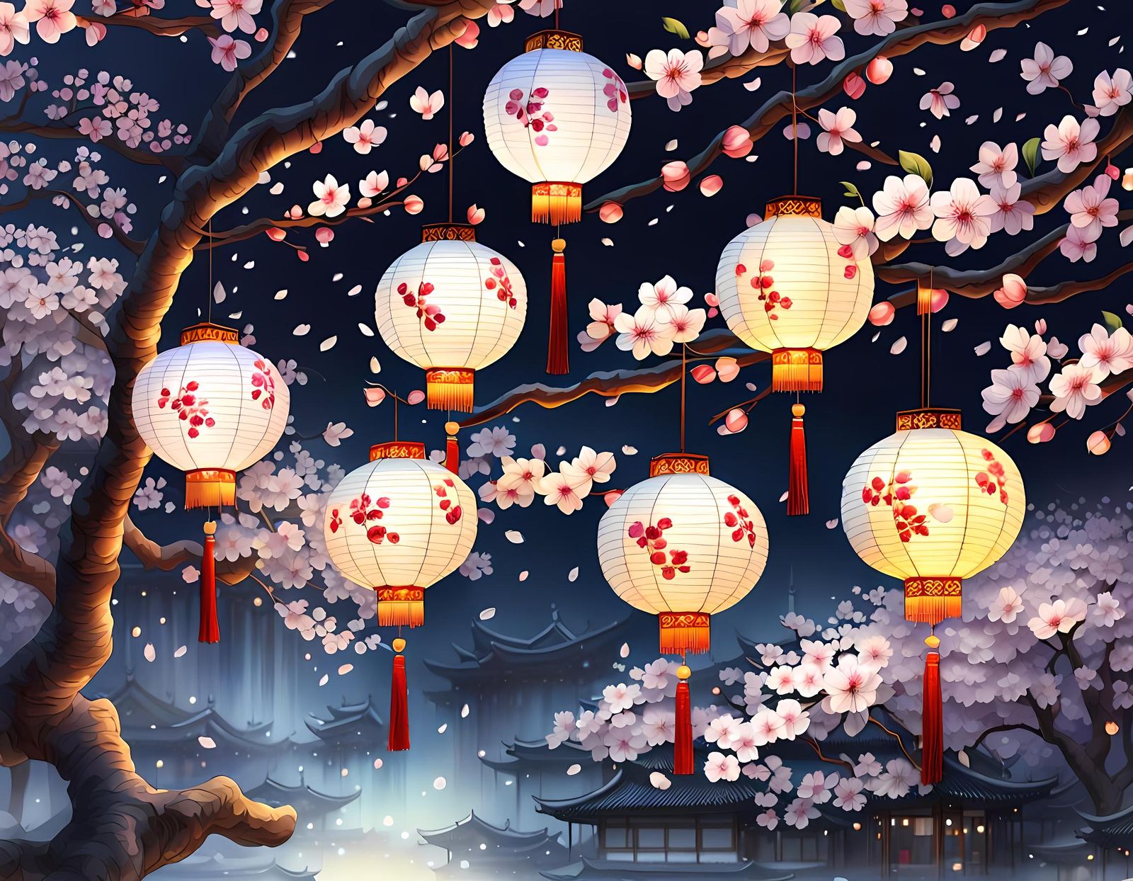 Lanterns Aglow  by @Sharonjoy