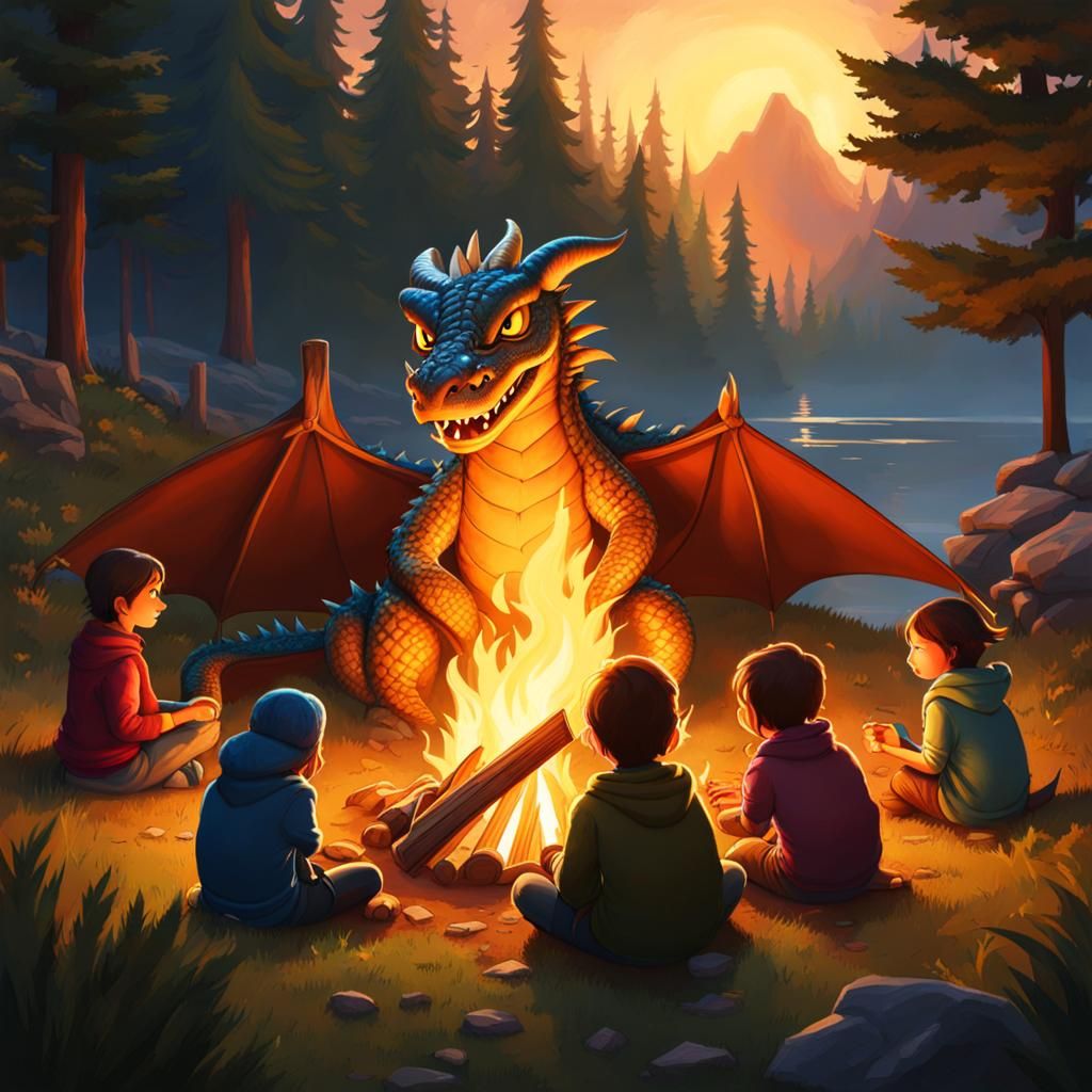 "Smaug sure lit a nice fire for the kids"  by @Yanciepants