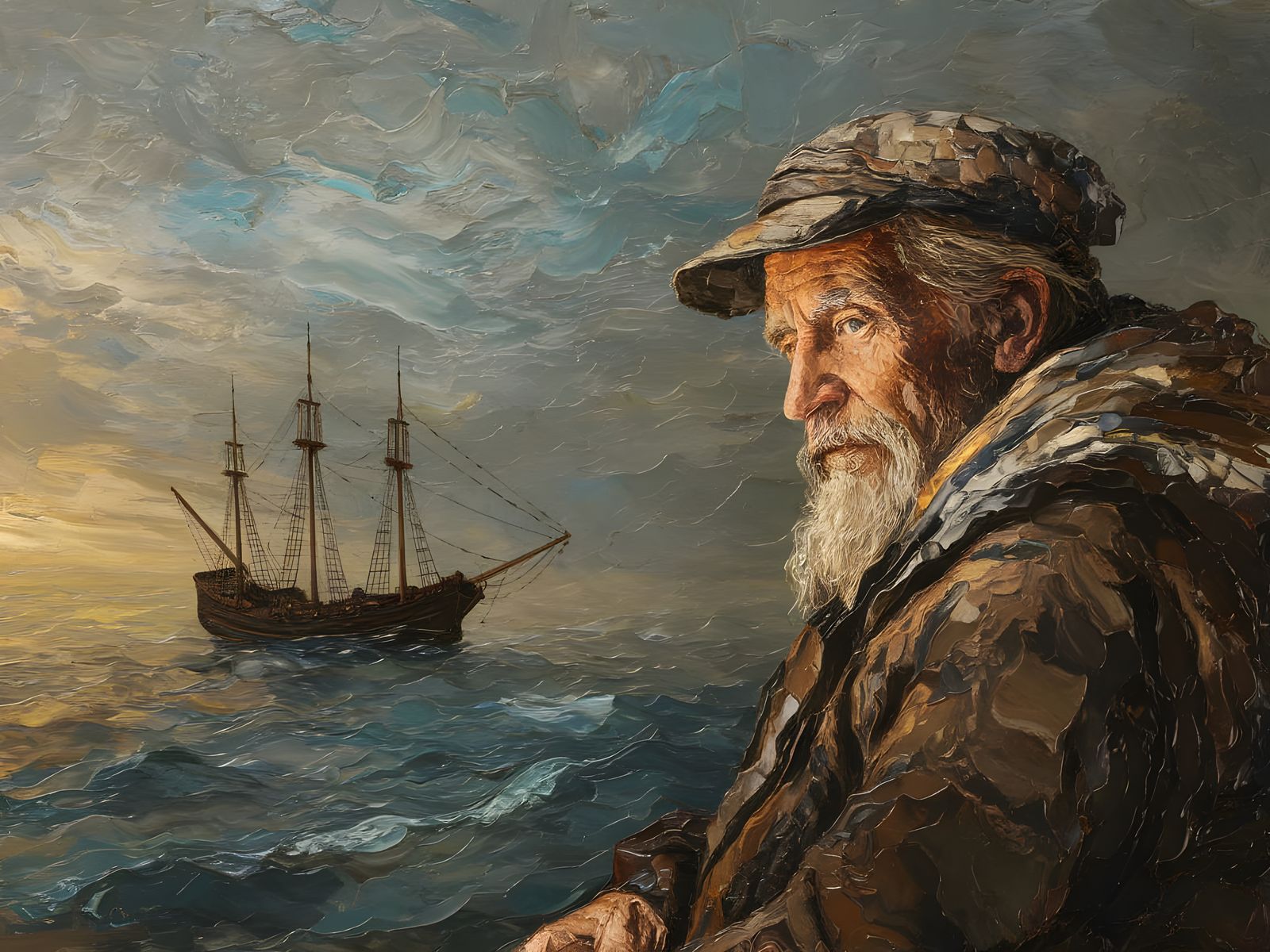 The Old Man and the Sea  by @nafri