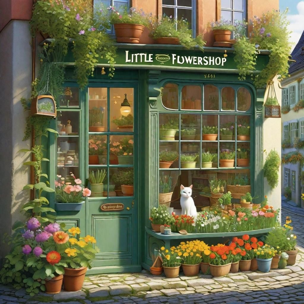 little flowershop (SDXL 1.0) - AI Generated Artwork - NightCafe Creator