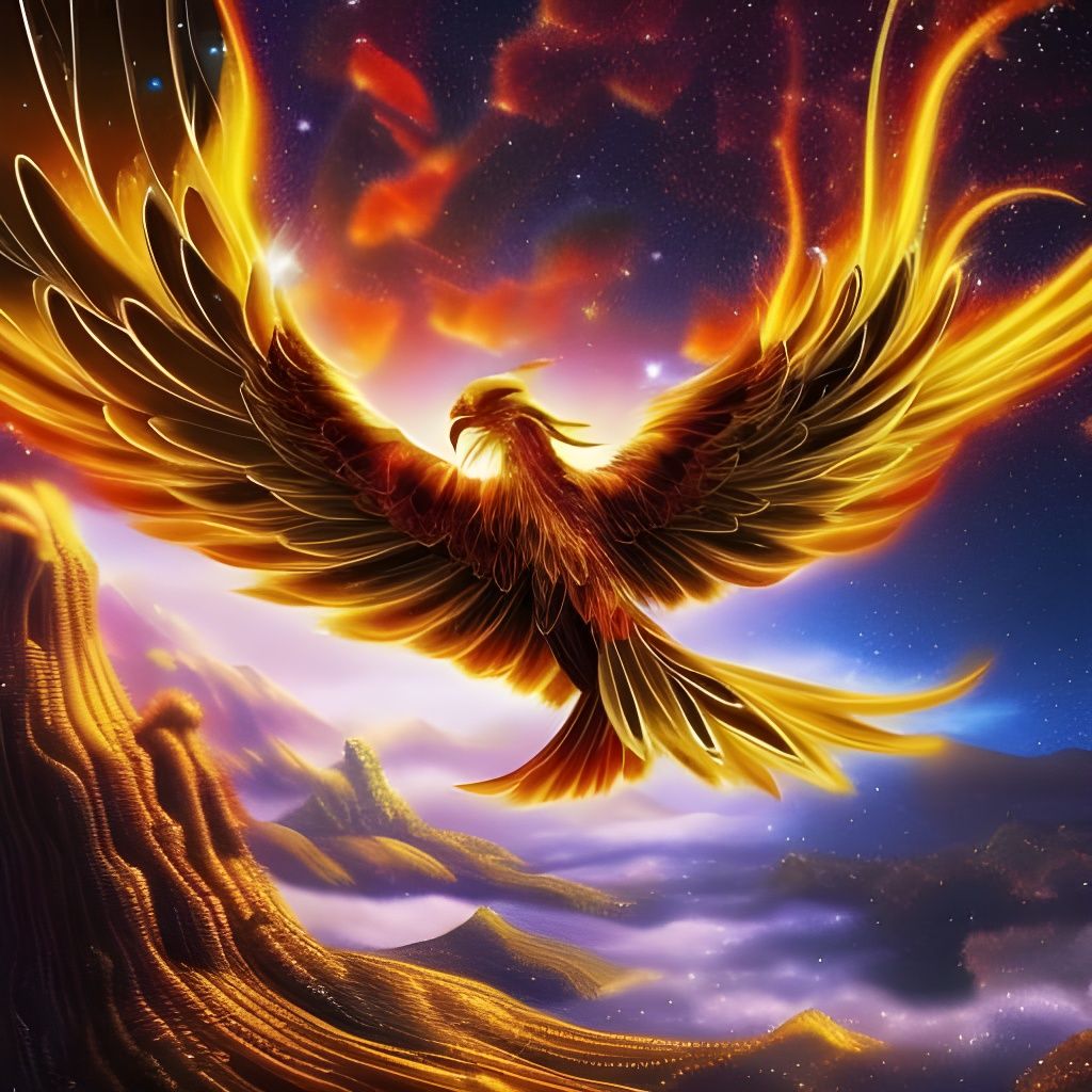 Phoenix 2 - Ai Generated Artwork - Nightcafe Creator