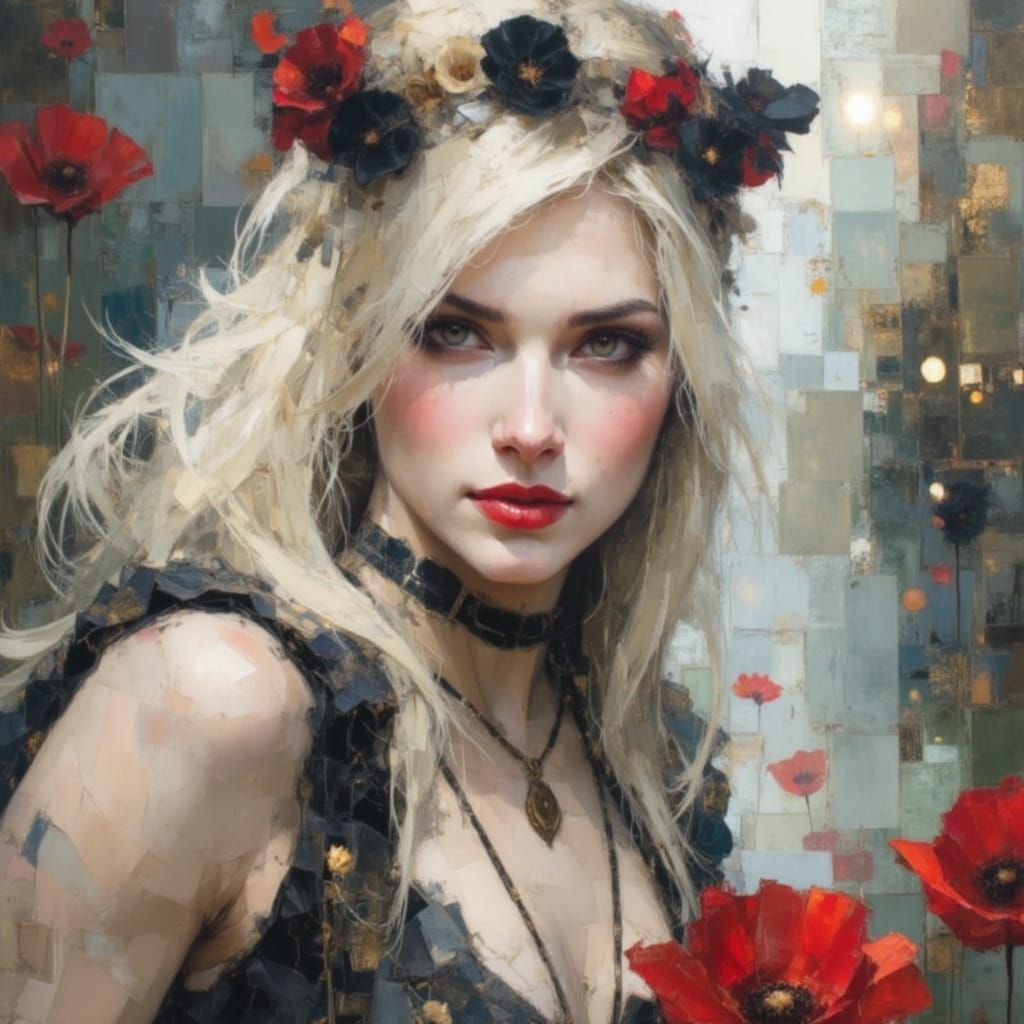 breathtaking beauty, realistic, detailed  background, Royo, Bagshaw, Chevrier, Lou Xaz, Ferri, Kaluta, Minguez <lora:Earth and rose:1.0>